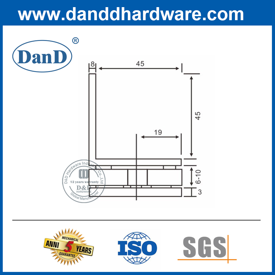 Kẹp màn hình vòi hoa sen bằng thép không gỉ -DDGC002