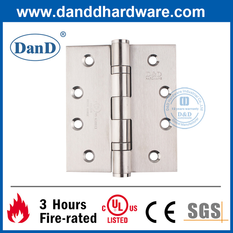 Bản lề cửa chống cháy cấp 201 được liệt kê của UL-DDSS001-FR-4X3.5X3