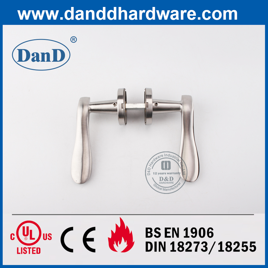 SS304 Tay nắm cửa phòng ngủ kiểu sóng hiện đại riêng tư-DDSH014