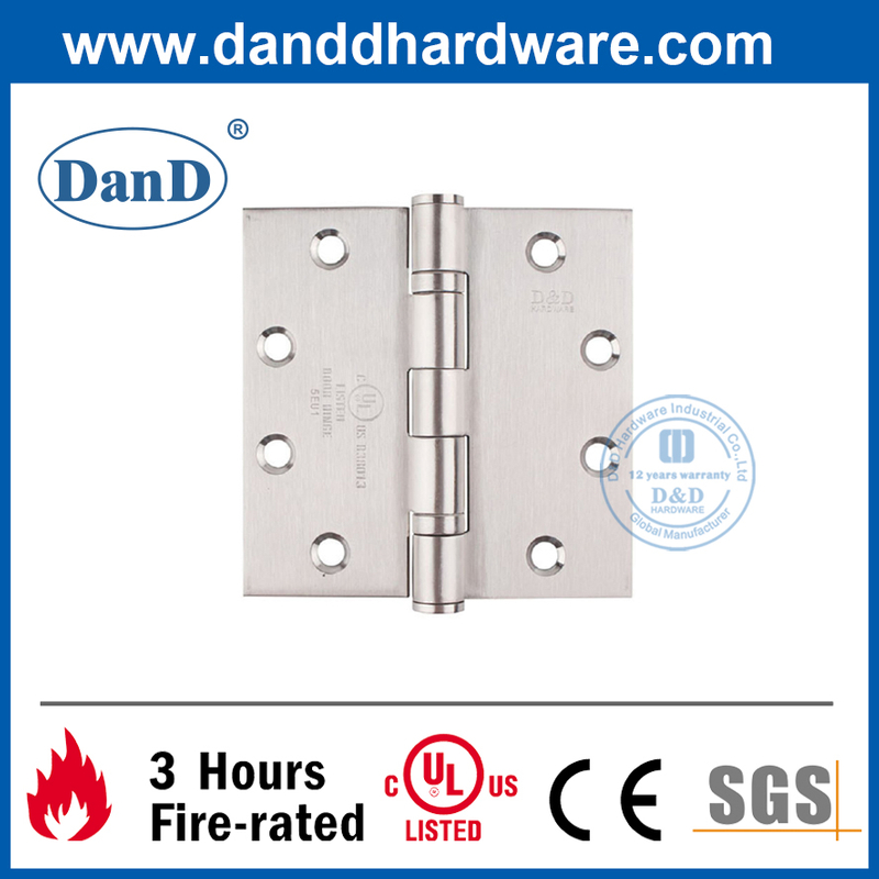 Bản lề cửa chống cháy đôi hoàn toàn 270 độ được liệt kê bởi UL-DDSS002-FR-4.5X4.5X3.4