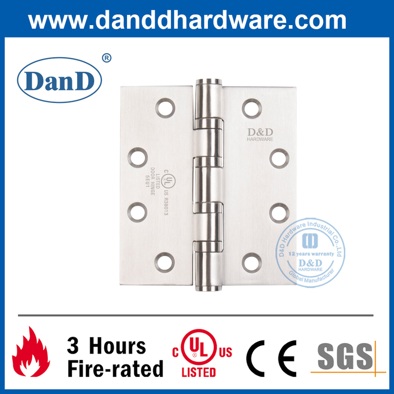 Nhà máy Trung Quốc Bản lề cửa chống cháy bằng thép không gỉ 316 được liệt kê UL-DDSS003-FR