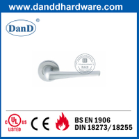 Tay nắm đòn bẩy cửa trước đôi SS304 hiện đại trên hình tròn Rose-DDSH022