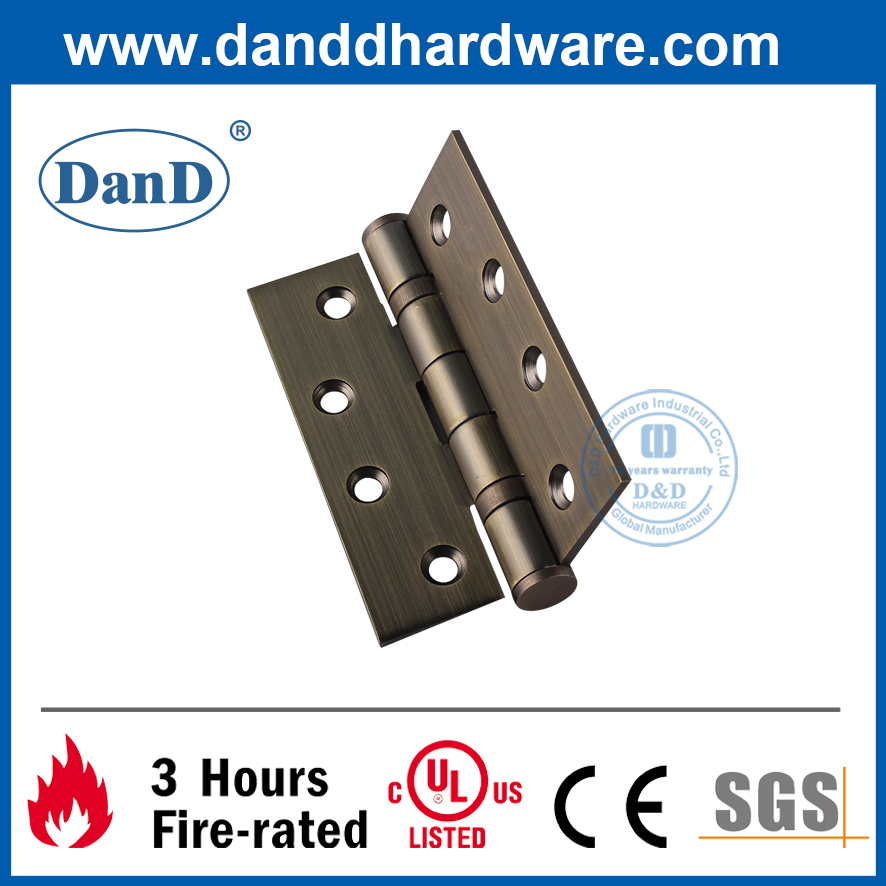 Bản lề cửa chống cháy bằng đồng thau cổ SS304 cho các tòa nhà dân cư-DDSS001-4X3X3