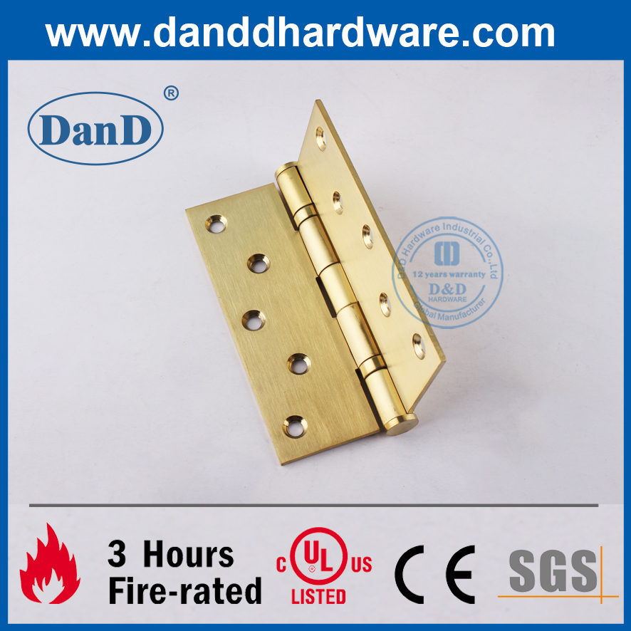 Bản lề cửa lắp mông bằng thép không gỉ 201 độ vàng 201 chống cháy-DDSS011B-5X4X3
