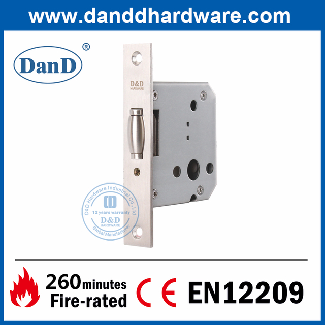Khóa mộng bu lông con lăn bằng thép không gỉ 304 Euro cho cửa bên trong-DDML030