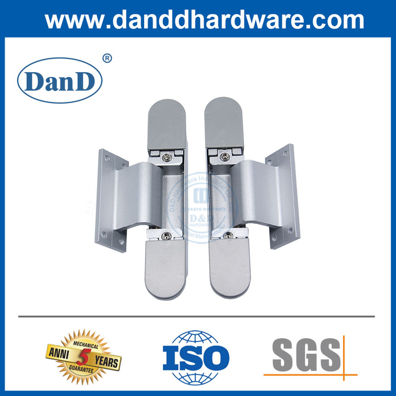 Bản lề giấu có thể điều chỉnh bằng hợp kim kẽm Bản lề cửa giấu bằng nhôm-DDCH017