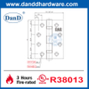 Bản lề cửa tiêu chuẩn UL Bản lề cửa chống cháy góc tròn và vuông-DDSS001-FR-4X3.5X3