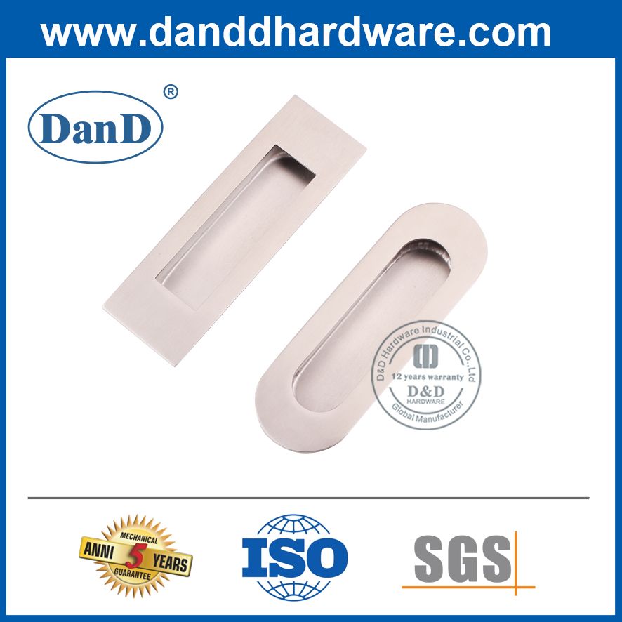 Tay nắm cửa trượt bằng thép không gỉ Phần cứng nội thất có vít-DDFH010