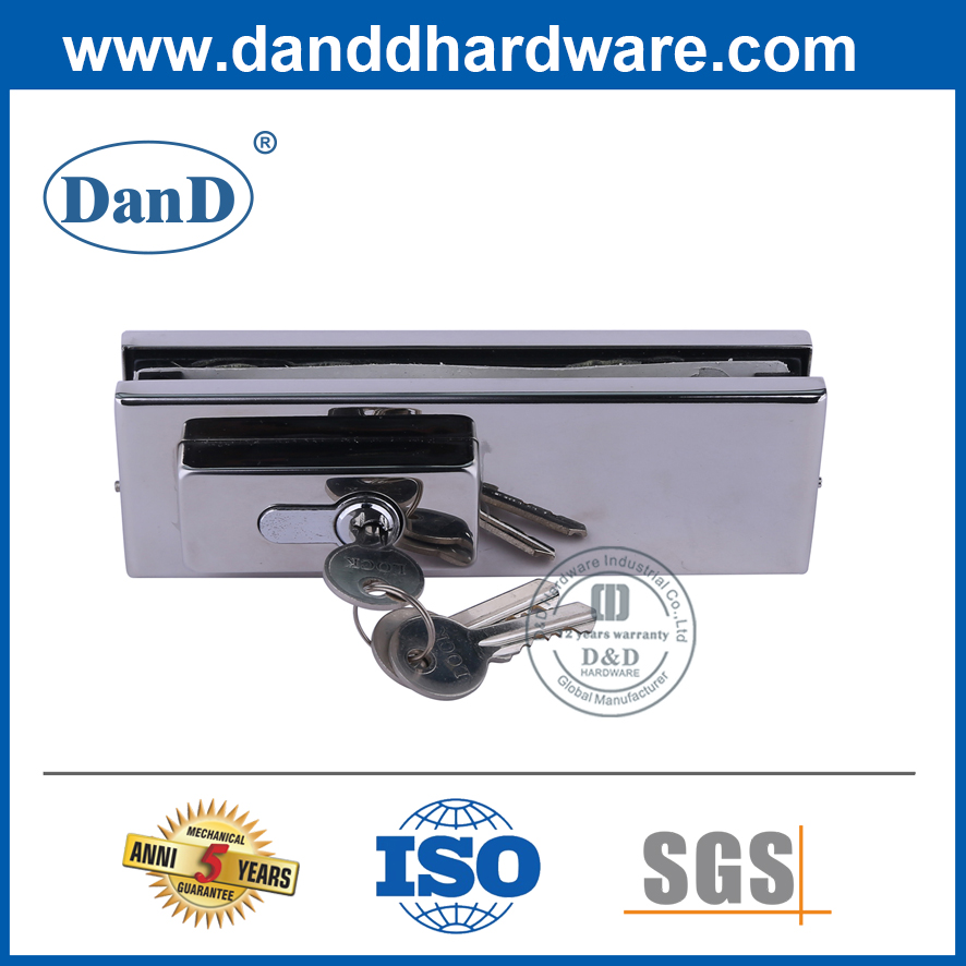 Phụ kiện cửa kính cường lực Khóa vá inox- DDPT004