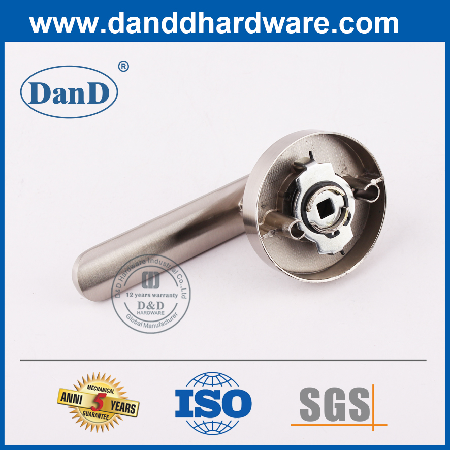 Khóa đòn bẩy hình ống bằng hợp kim kẽm một chiều bằng bạc-DDLK095