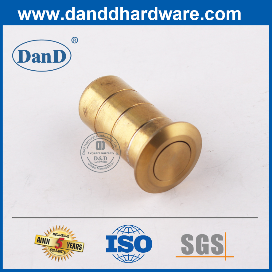 Ổ cắm chống bụi bằng đồng thau Satin bằng thép không gỉ cho cửa thép-DDDP002