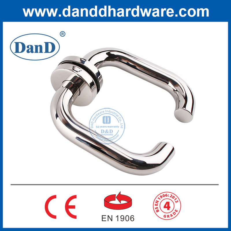 EN1906 Tay nắm cửa đôi bằng thép không gỉ được đánh bóng hoàn thiện-DDTH001