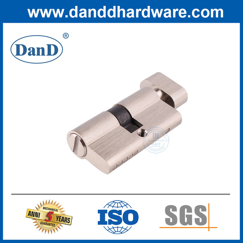 Xi lanh khóa niken Satin 60mm cho cửa phòng vệ sinh-DDLC007-60mm-SN