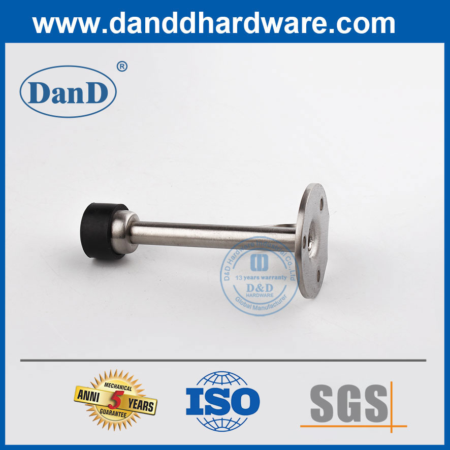 Chặn cửa tường hiện đại Chặn cửa thép không gỉ có Hook-DDDS017
