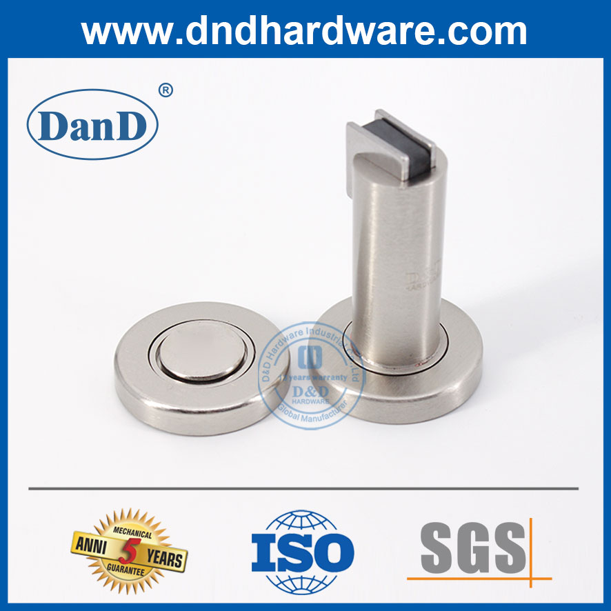 Thép không gỉ hiện đại Hợp kim kẽm Chặn cửa bằng gỗ Giá đỡ cửa từ-DDDS030