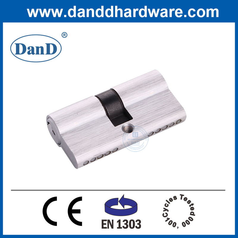 EN1303 Khóa cửa xi lanh hai mặt 60mm Euro Profile có chìa khóa-DDLC003-60mm-SC