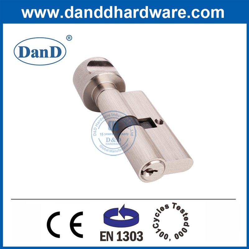 EN1303 Xi lanh khóa mộng bằng đồng thau cấu hình Euro tùy chỉnh-DDLC001-70mm-SN