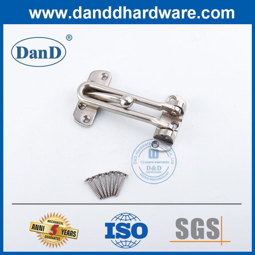 Bộ bảo vệ cửa kim loại Satin Niken Bộ bảo vệ cửa hợp kim kẽm cho gia đình-DDDG001