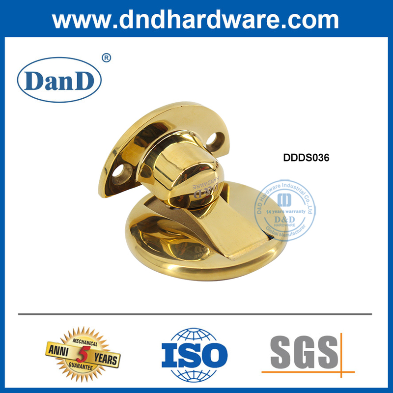 Chặn cửa vô hình bằng thép không gỉ được đánh bóng từ tính bằng đồng thau-DDDS036