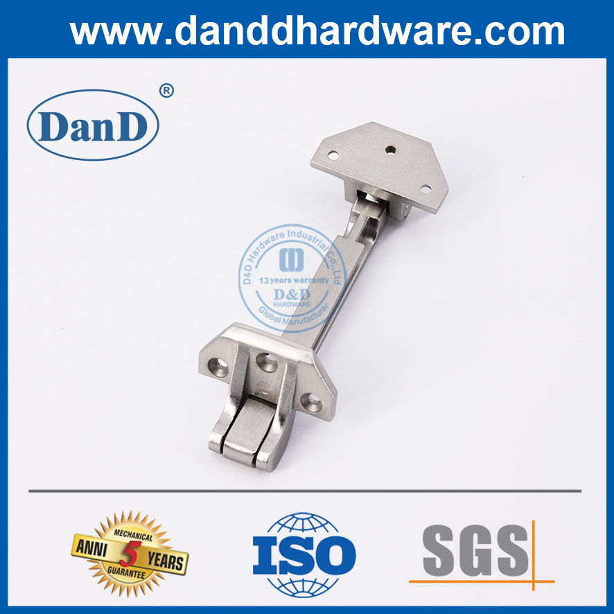 Khóa bảo vệ cửa Satin Niken Hợp kim kẽm Bảo vệ cửa kim loại-DDDG009
