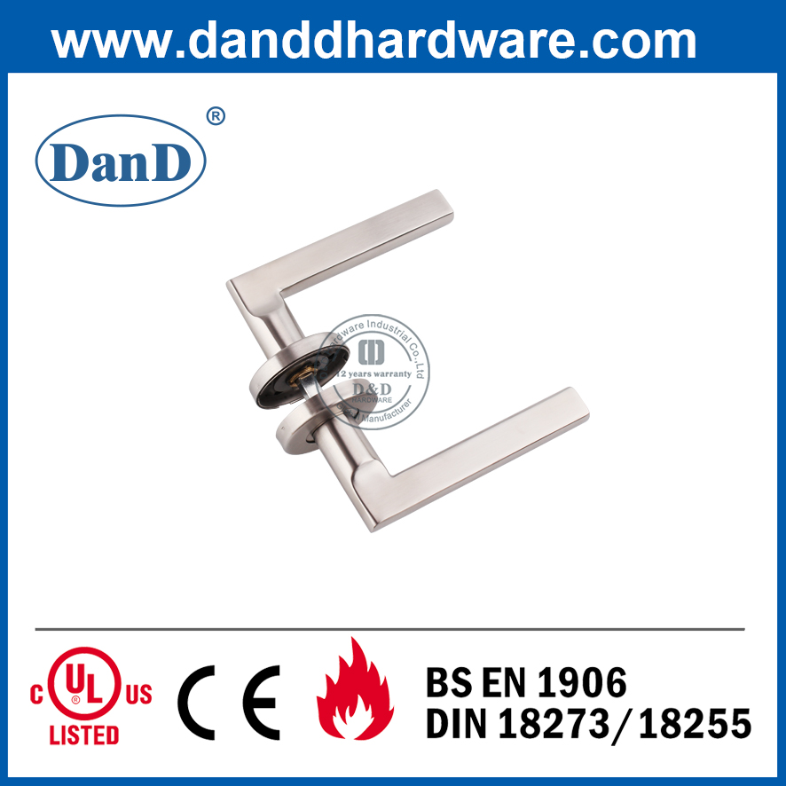 Tay cầm đòn bẩy rỗng lắp cửa bằng thép không gỉ 304 cho cửa xả-DDTH035