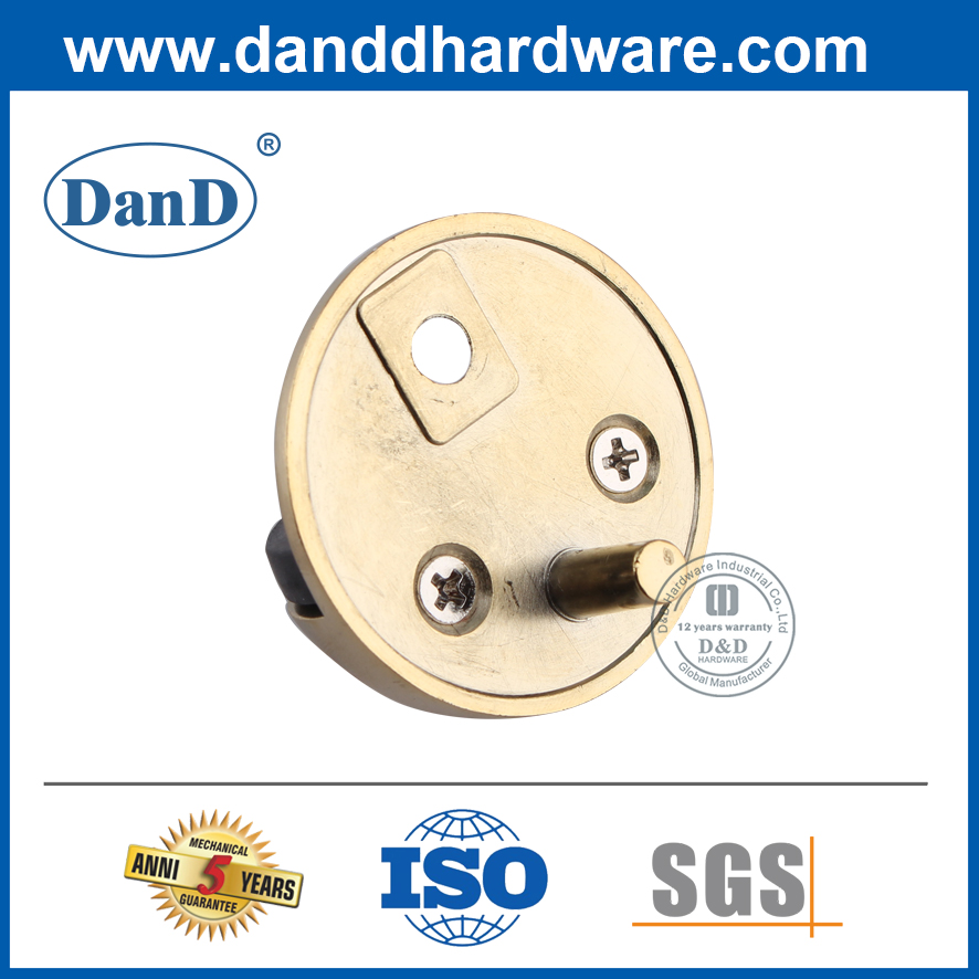 Chặn cửa bằng đồng thau Satin hình bán nguyệt bằng thép không gỉ an ninh-DDDS001