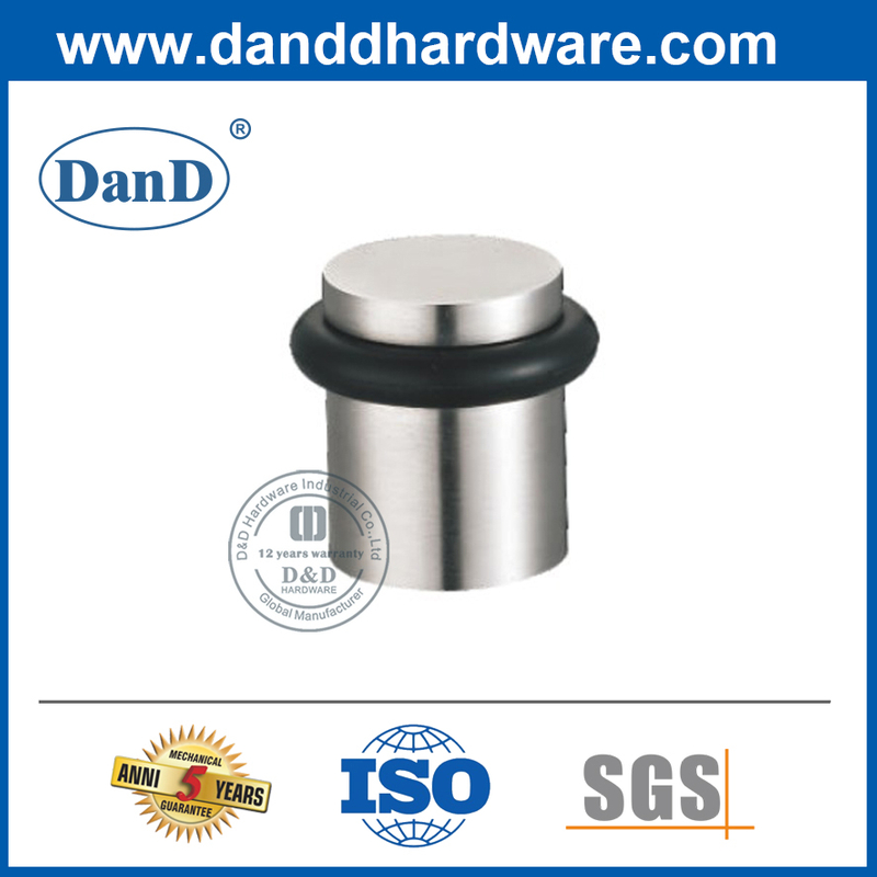 Nút chặn cửa bên ngoài bằng cao su bạc hiện đại bằng thép không gỉ-DDDS011