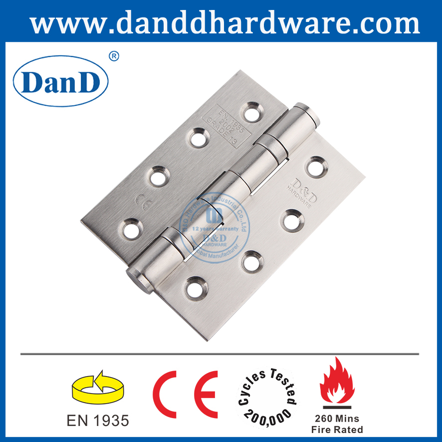 Bản lề cửa bi chống cháy CE SUS201 cho cửa gỗ-DDSS001-CE-4x3x3