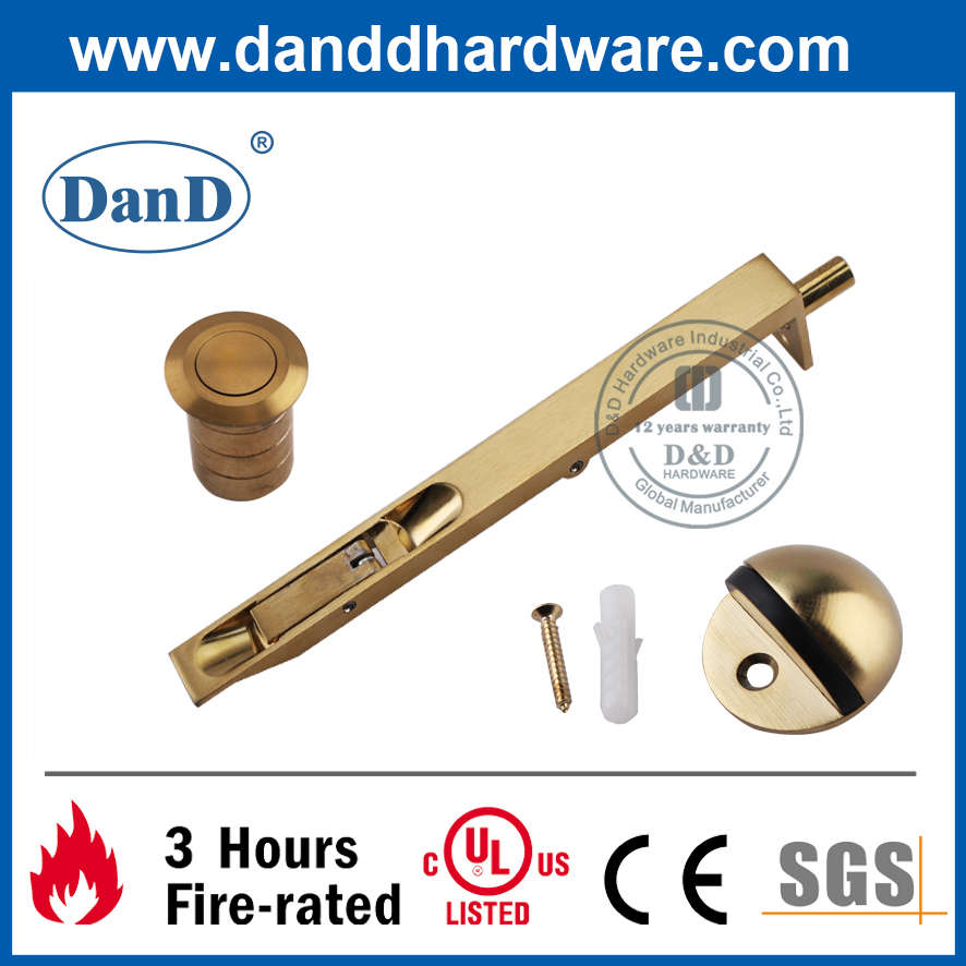 Chứng chỉ UL CE Phần cứng xây dựng bằng đồng thau Satin được xếp hạng chống cháy cho cửa gỗ-DDDH003