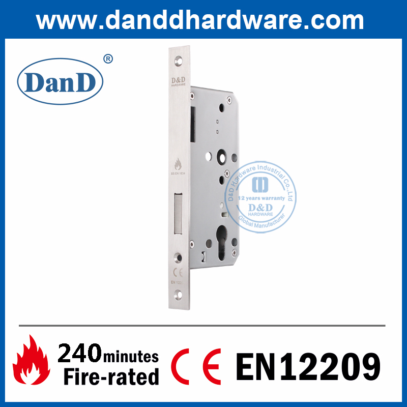 SS304 CE Khóa chốt định mức chống cháy tốt nhất cho cửa gỗ-DDML013