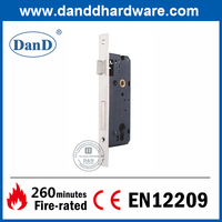 Khóa cửa mộng bằng thép không gỉ màu đen cho cửa xoay-DDML016