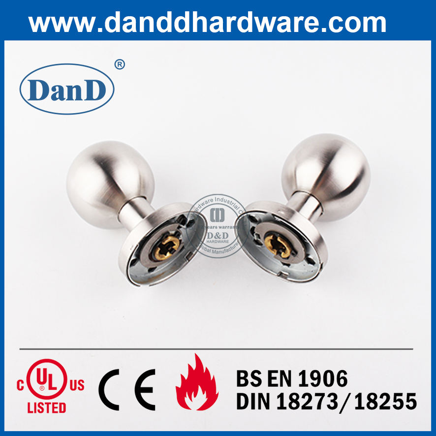 Núm cửa trang trí bên trong loại tròn SUS304 màu bạc-DDTH031