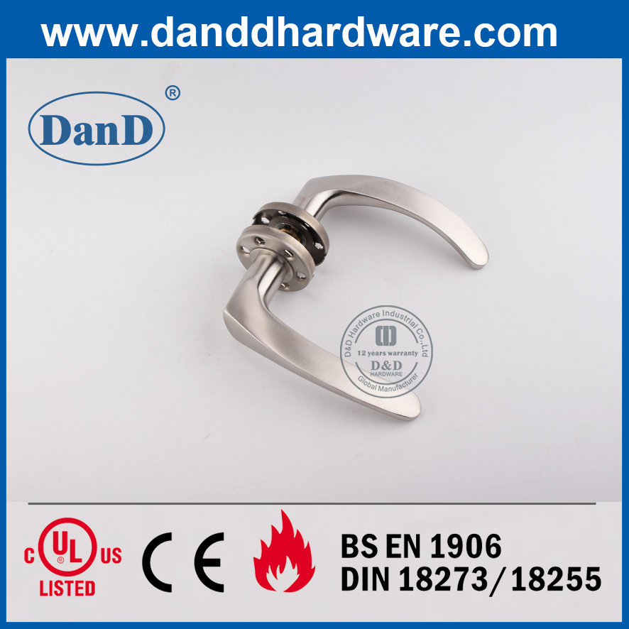 Tay nắm cửa đòn bẩy ngoài trời thương mại tròn SUS304 Rosette-DDSH013