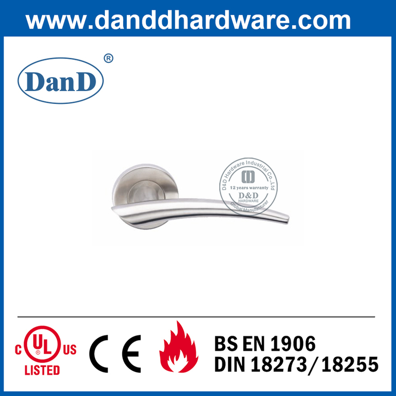 Khóa mộng bảo mật cao SS304 Tay nắm cửa đòn bẩy rắn-DDSH043