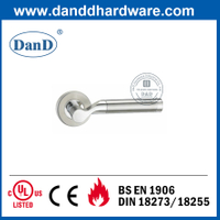 SS304 Satin trộn với tay nắm cửa đòn bẩy rắn hoàn thiện Ba Lan-DDSH047