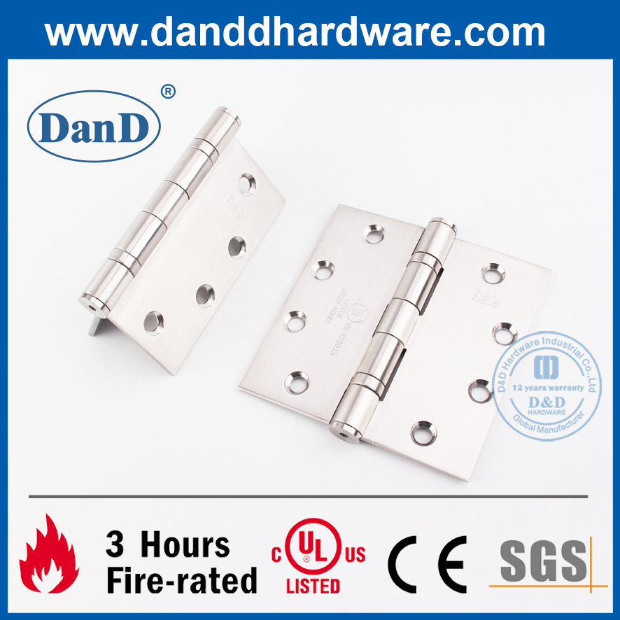 Bản lề cửa chống cháy đôi hoàn toàn 270 độ được liệt kê bởi UL-DDSS002-FR-4.5X4.5X3.4