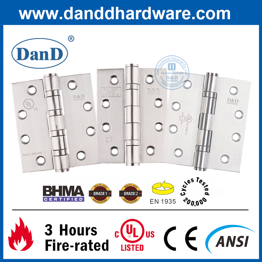 Bản lề cửa rơi nâng bằng bạc hiện đại SUS316 cho cửa kim loại- DDSS017