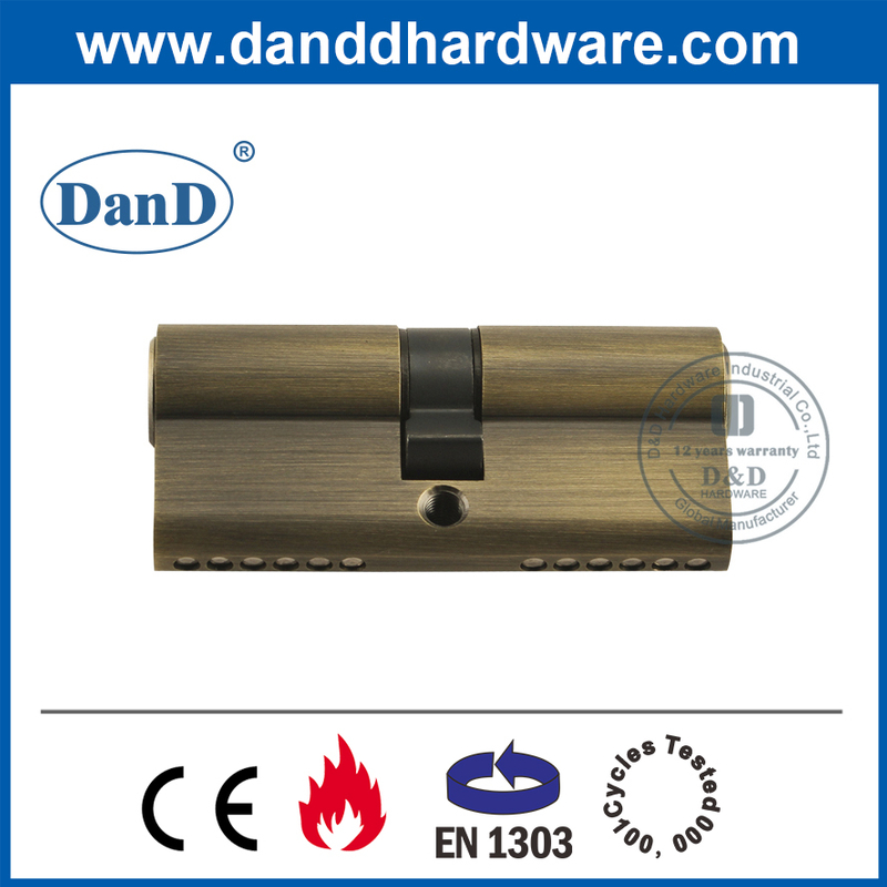 CE 70mm Europrofile Đồng thau cổ Master Lock Xi lanh-DDLC003