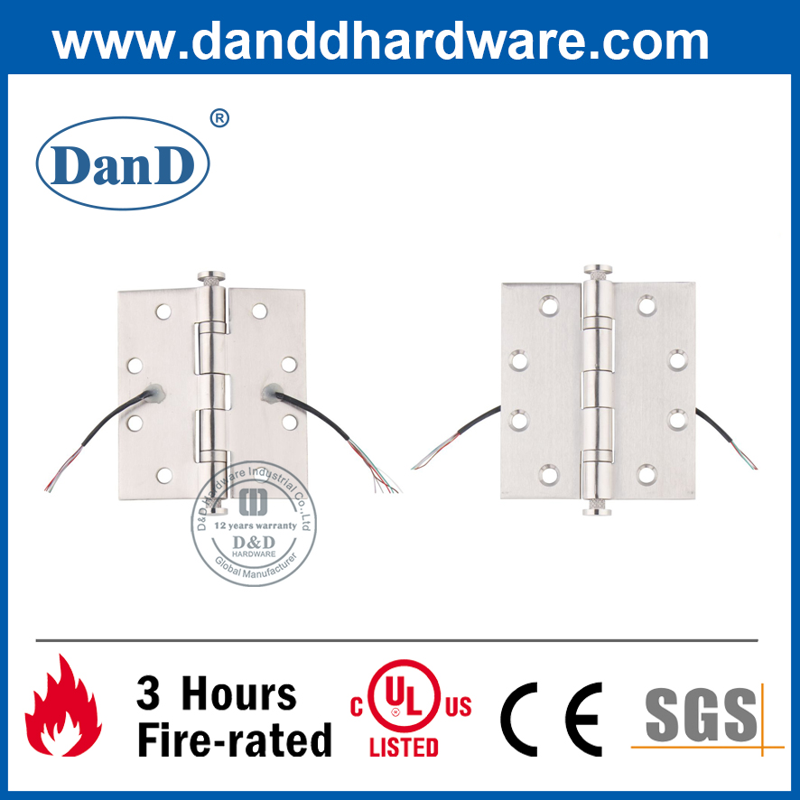 Bản lề đối đầu điện khí hóa SUS304 cho cửa điều khiển điện -DDTD001