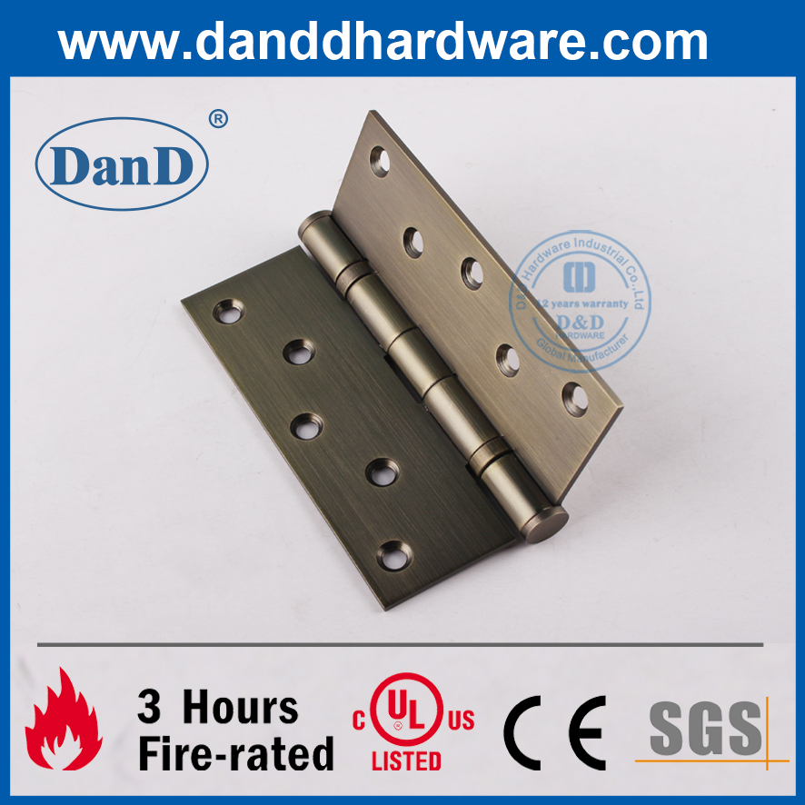 Bản lề cửa gỗ chống cháy bằng đồng cổ SS304-DDSS011B-5X4X3
