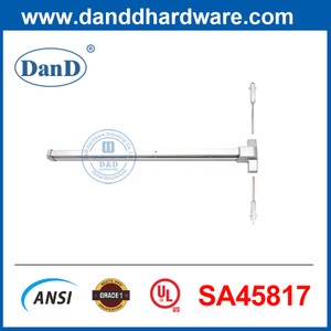 Thanh đẩy cửa thoát hiểm UL305 Thép không gỉ Chìa khóa lục giác Dogging 2 điểm Panic Bar-DDPD028