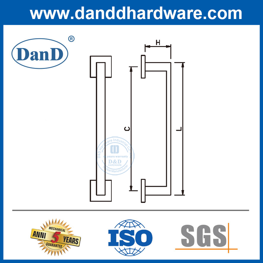Tay nắm kéo cửa kính Tay nắm cửa phòng ngủ bằng thép không gỉ-DDPH035
