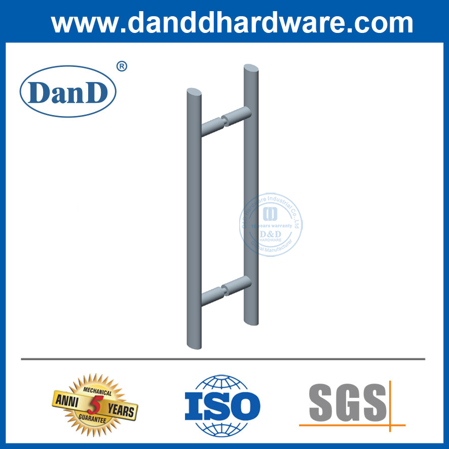 Tay nắm cửa kính hiện đại kéo hình bầu dục chữ T bằng thép không gỉ cho cửa-DDPH037