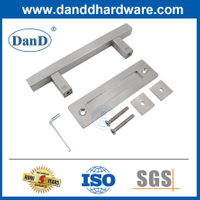 Phần cứng cửa chuồng bên ngoài Tay nắm cửa trượt bằng thép không gỉ Satin-DDBD104
