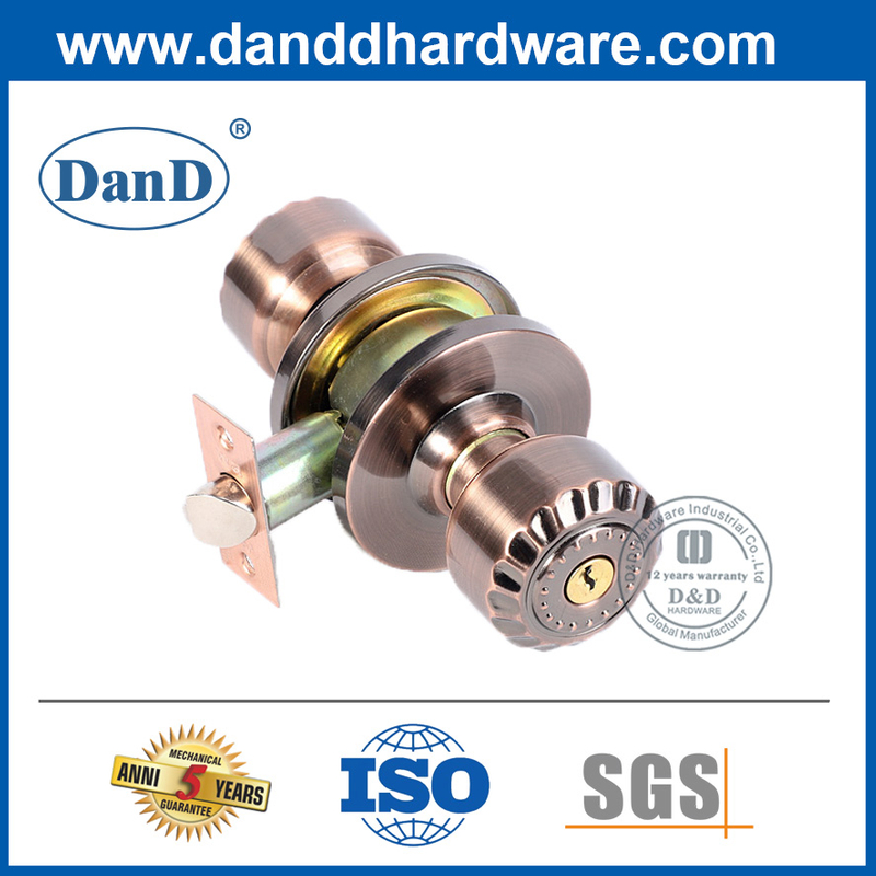 Núm cửa xi lanh đôi bằng hợp kim kẽm đồng cổ-DDLK053