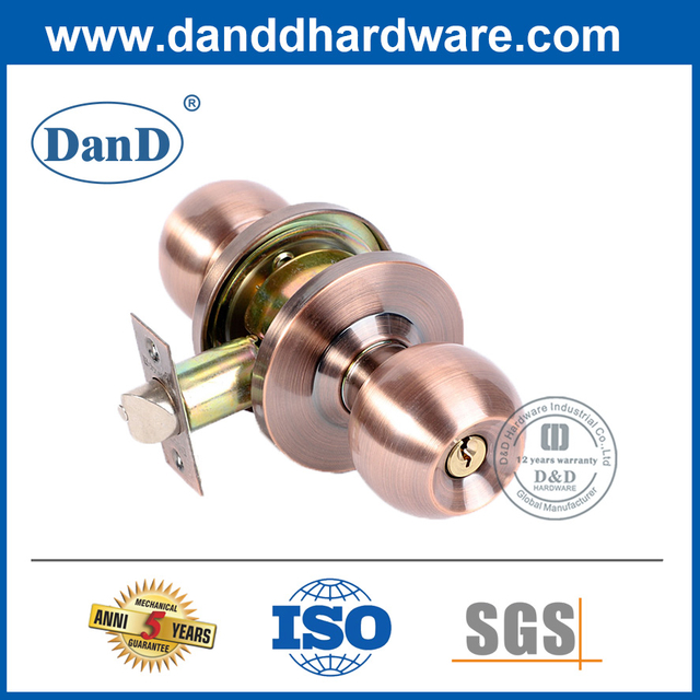 Tay nắm cửa bằng đồng cổ bằng hợp kim kẽm cho cửa trước-DDLK050