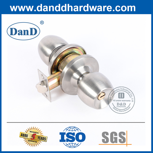 Tay nắm cửa nội thất bằng hợp kim kẽm hiện đại có khóa-DDLK065