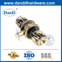 Núm cửa có thể khóa bằng hợp kim kẽm màu đen và vàng-DDLK042