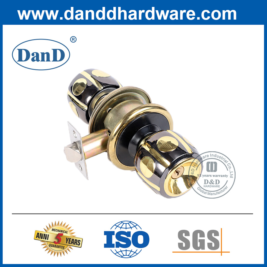 Núm cửa khóa đôi được đánh bóng hoàn thiện bằng hợp kim kẽm-DDKL061