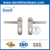 Tay nắm cửa trang trí bằng thép không gỉ có tấm ốp xi lanh-DDTP008